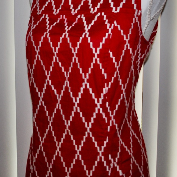 Style & Co. Red & White Pattern Shift Dress - Picture 4 of 8